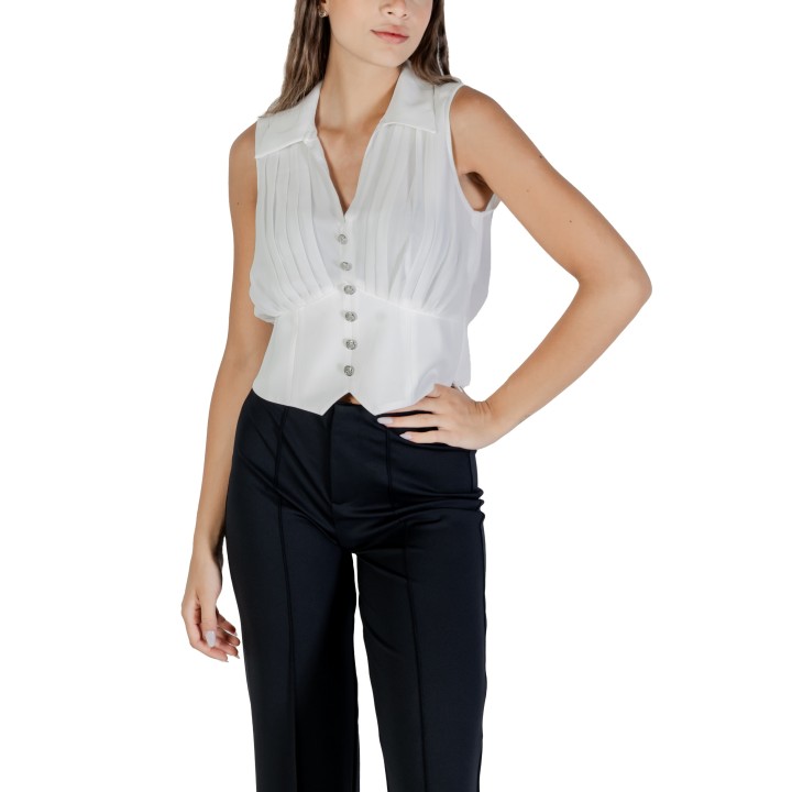 Morgan De Toi blusa de mujer blanca 242-OPLI vista frontal
