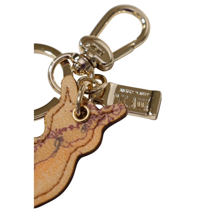 Detalle del herraje del llavero beige Alviero Martini Prima Classe C W284 6000