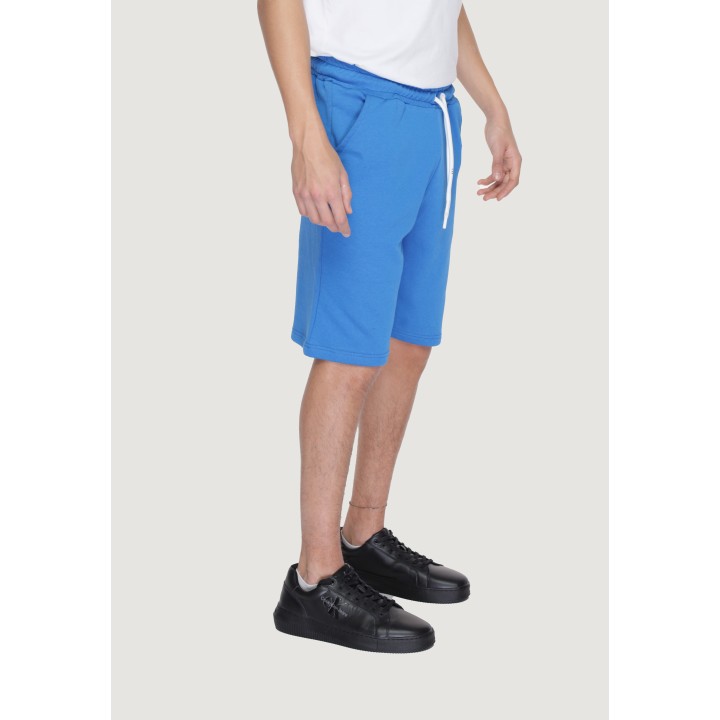 Icon IU8135B pantalón corto de hombre azul cielo vista lateral