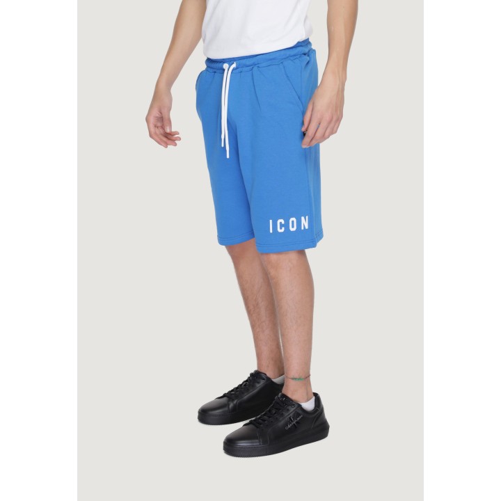 Icon IU8135B pantalón corto de hombre azul cielo vista de tres cuartos