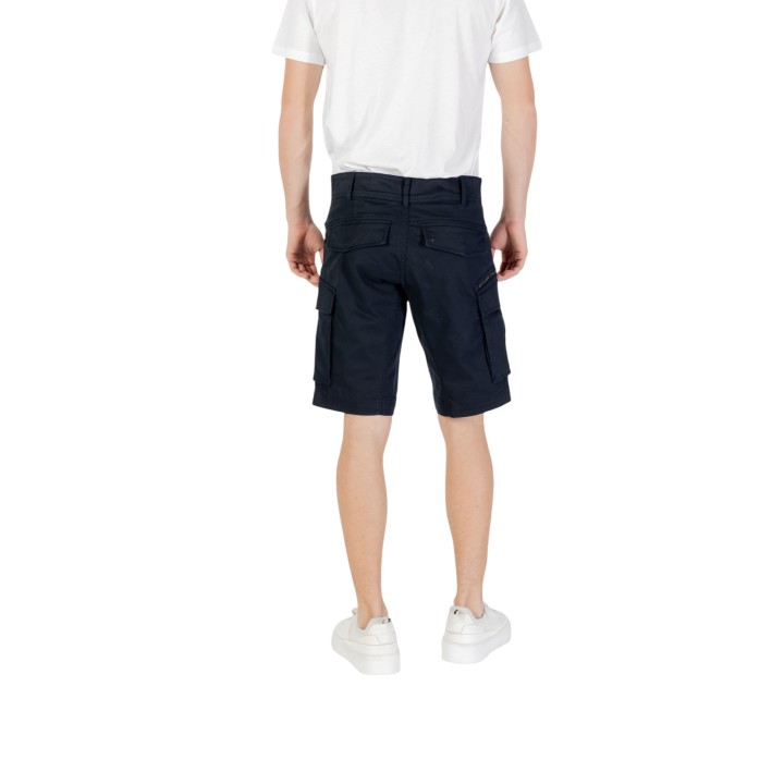 Bermuda Replay para hombre en azul oscuro vista posterior