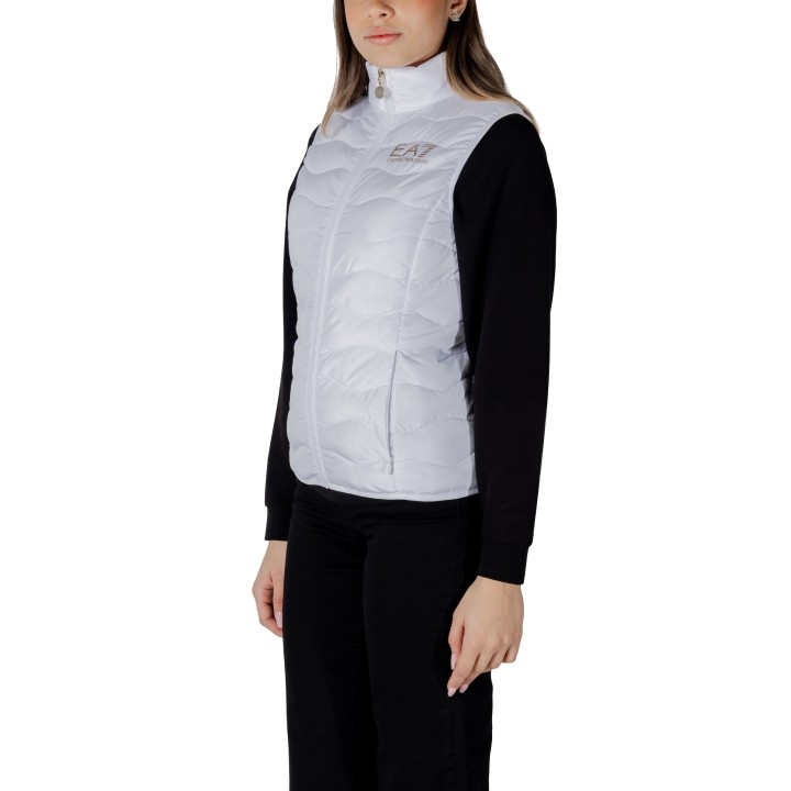 Chaleco blanco EA7 para mujer 8NTQ08 TNF8Z vista lateral
