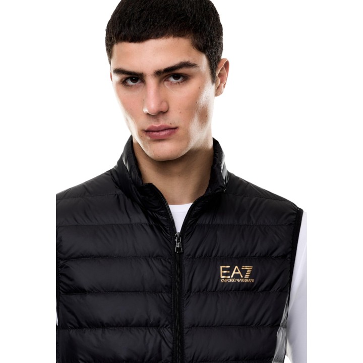 EA7 chaleco acolchado azul para hombre 8NPQ06 PNGPZ vista posterior