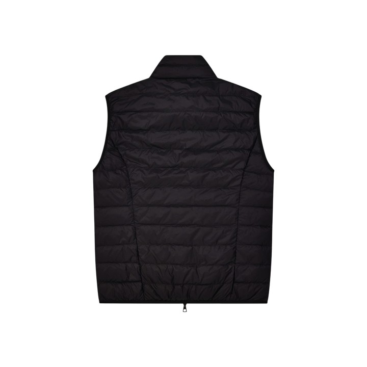 EA7 chaleco acolchado azul para hombre 8NPQ06 PNGPZ vista tres cuartos