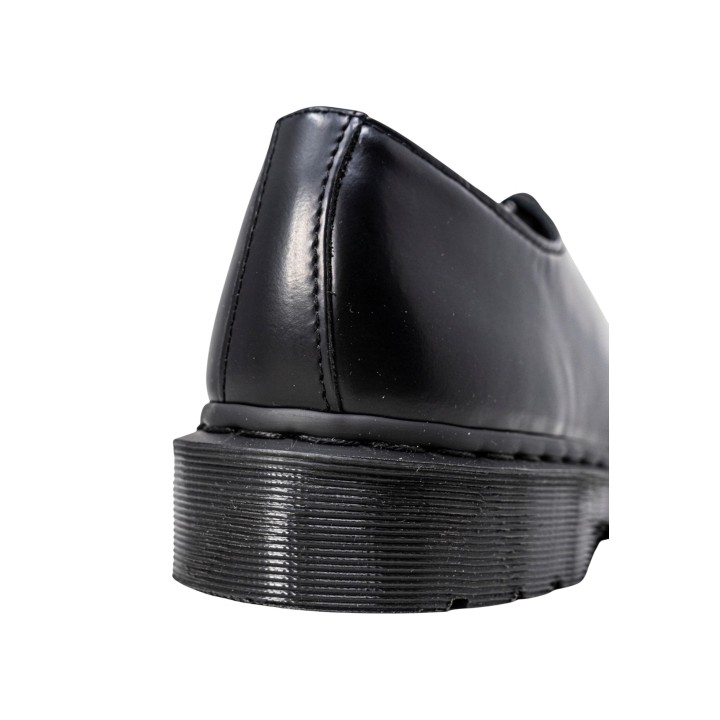 Zapato negro Dr. Martens 1461 Mono Smooth para hombre detalle posterior