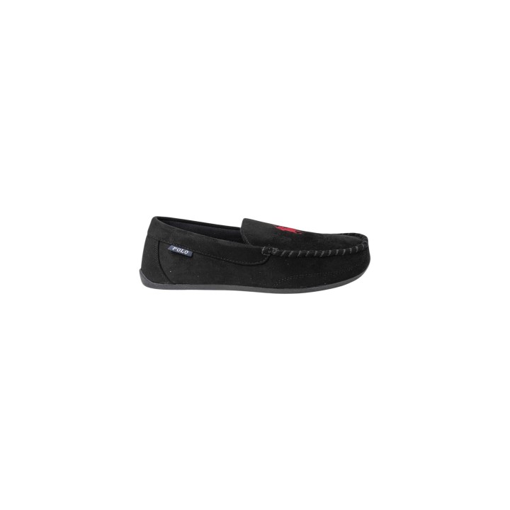 Zapatilla de casa Ralph Lauren Declan RF103255 para hombre en negro vista lateral