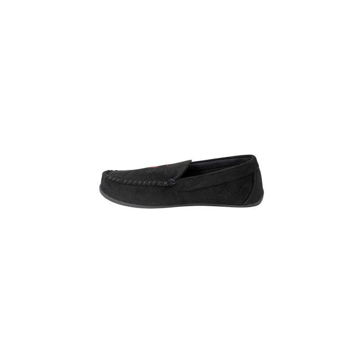 Zapatilla de casa Ralph Lauren Declan RF103255 para hombre en negro vista lateral