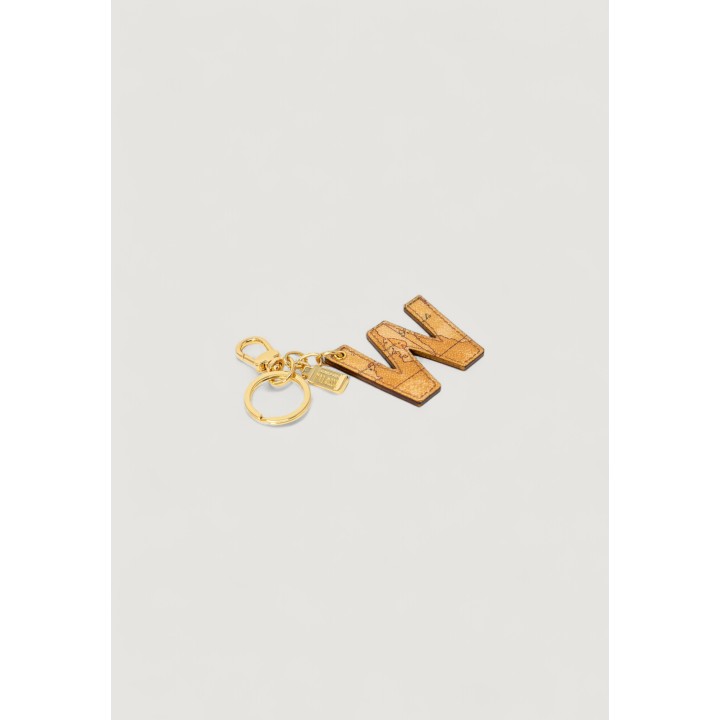 Llavero de mujer Alviero Martini Prima Classe beige con letra W vista de tres cuartos