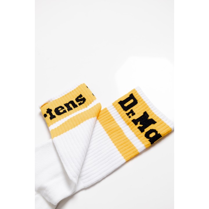 Detalle de calcetines Dr. Martens para hombre blancos AC681103