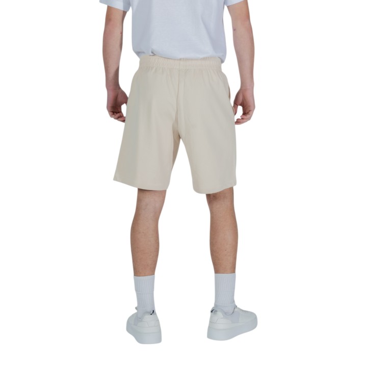 EA7 pantalón corto de hombre beige claro vista posterior