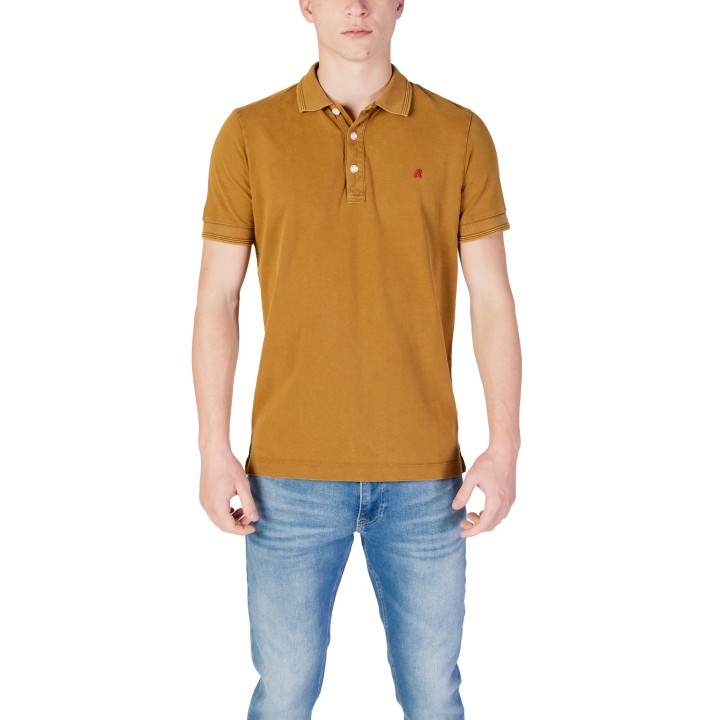 Polo Replay de hombre color bronce vista frontal