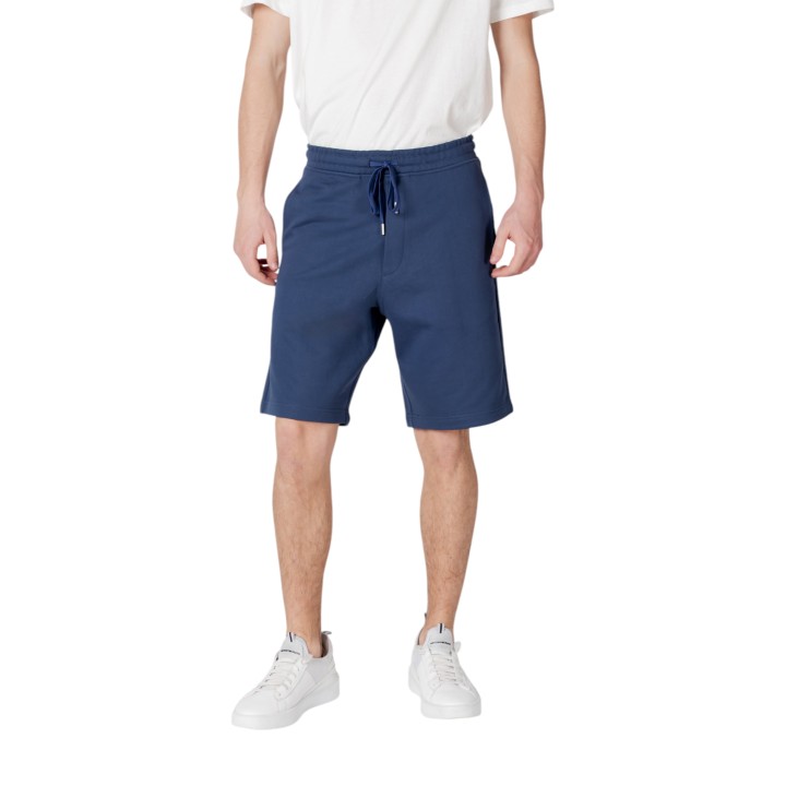 Replay pantalón corto de hombre azul vista frontal