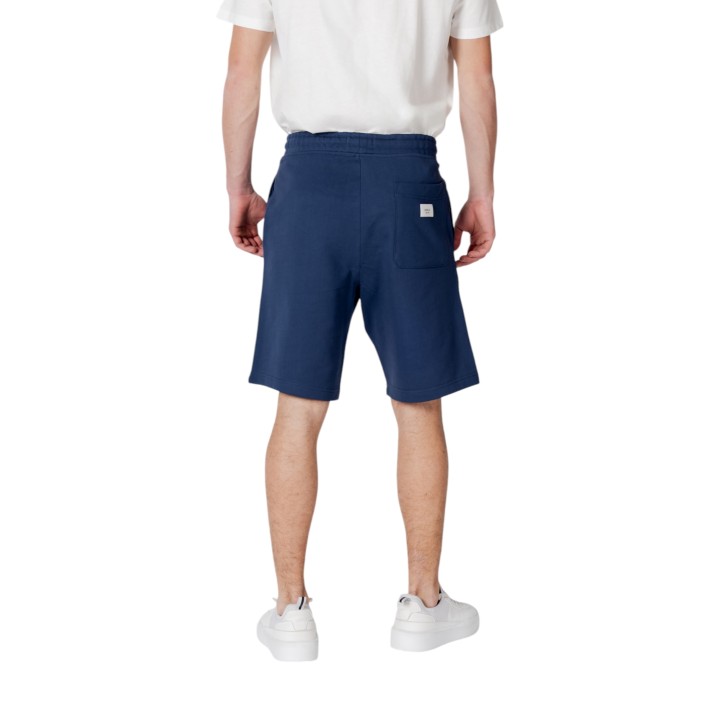 Replay pantalón corto de hombre azul vista posterior
