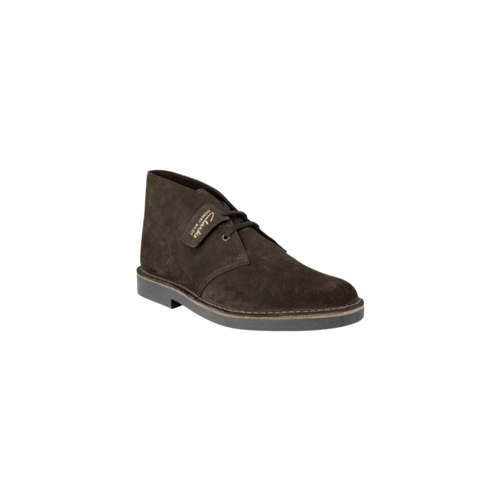 Botas Clarks de hombre Desert BT Evo marrón de ante vista tres cuartos