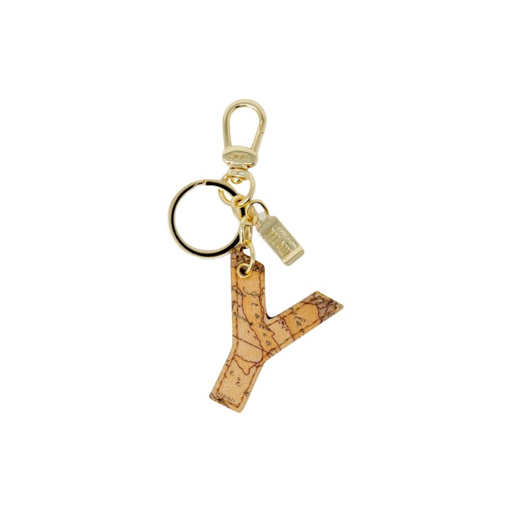 Alviero Martini Prima Classe llavero de mujer beige Lettera Y P00Y 6000 vista frontal