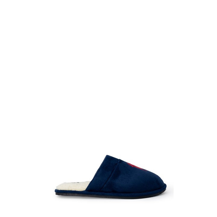 Ralph Lauren zapatilla de casa de hombre azul Klarence Big PP RF103858 vista lateral