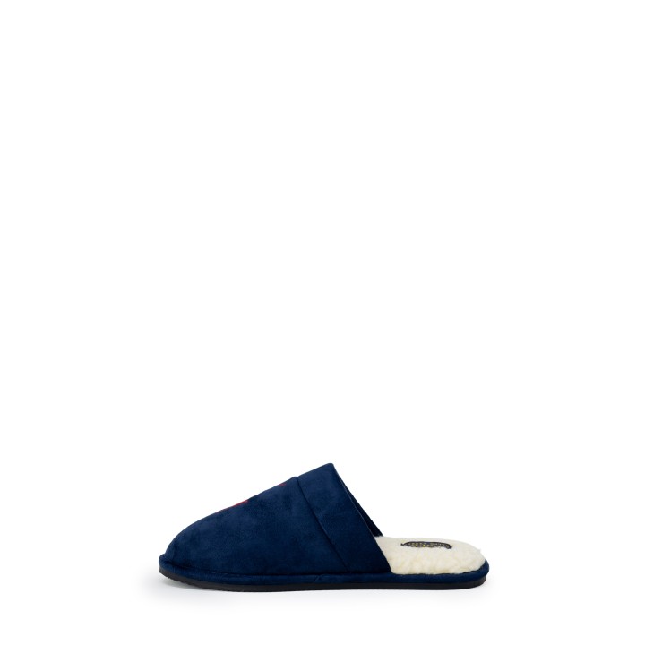 Ralph Lauren zapatilla de casa de hombre azul Klarence Big PP RF103858 vista lateral