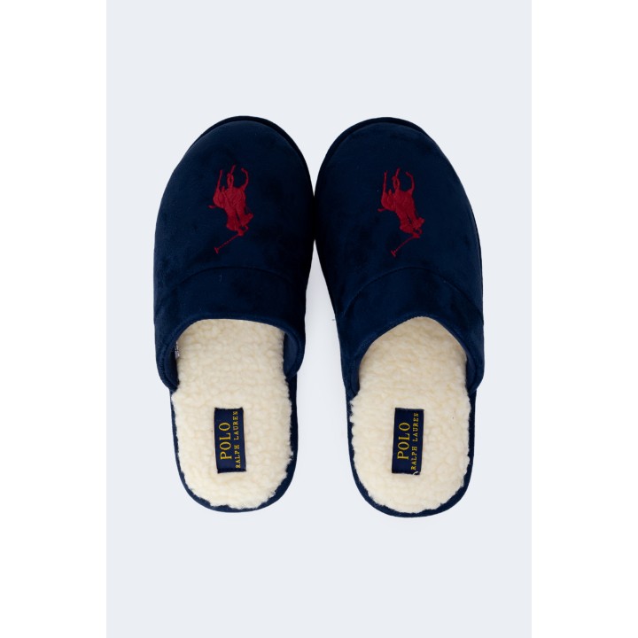 Ralph Lauren zapatillas de casa de hombre azules Klarence Big PP RF103858