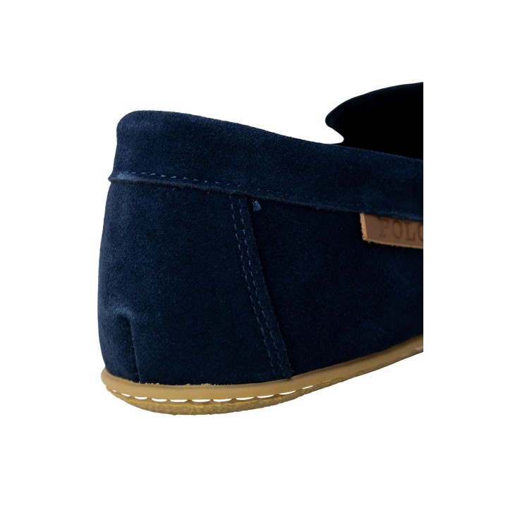 Ralph Lauren Collins RF103863 zapatilla de casa azul detalle posterior