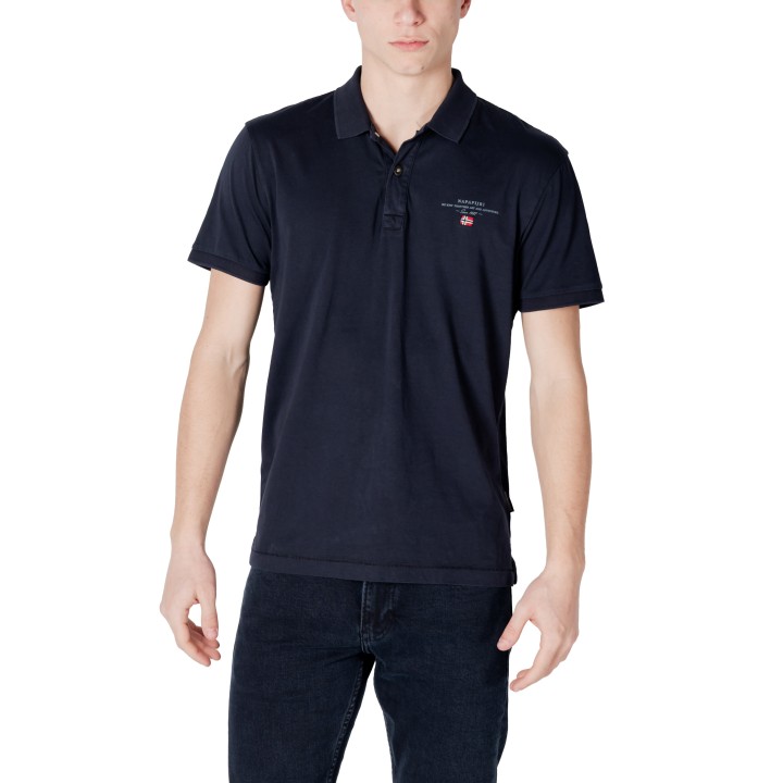 Napapijri polo de hombre blanco Elbas Jersey NP0A4GB4 vista frontal