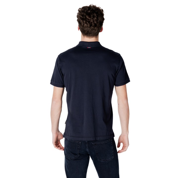 Napapijri polo de hombre blanco Elbas Jersey NP0A4GB4 vista posterior