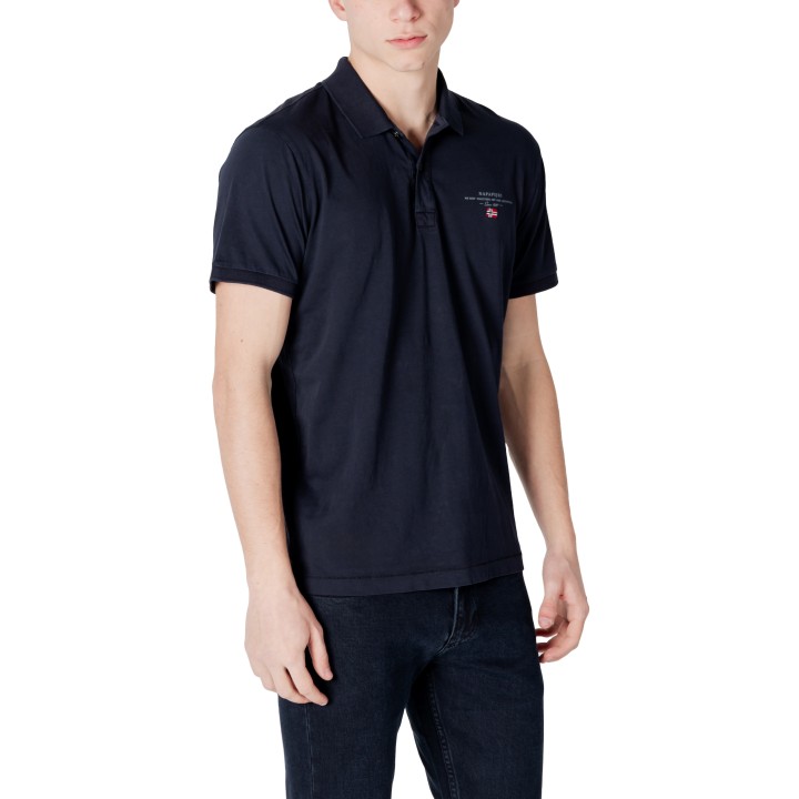 Napapijri polo de hombre blanco Elbas Jersey NP0A4GB4 vista de tres cuartos