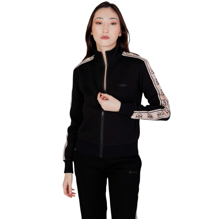 Sudadera Guess Active de mujer negra vista frontal
