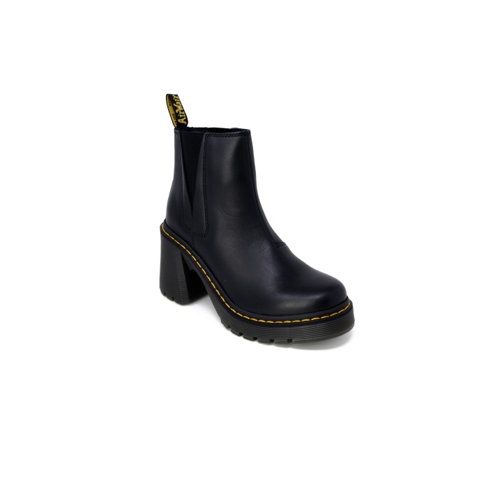 Dr. Martens Spence Sendal 26440001 botín de tacón negro para mujer vista tres cuartos