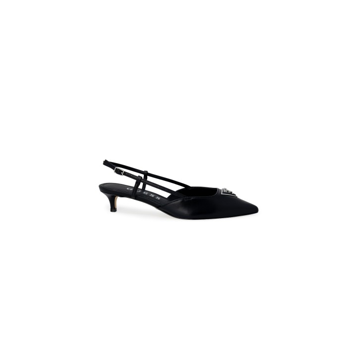 Guess zapatos de tacón de mujer negros vista de tres cuartos