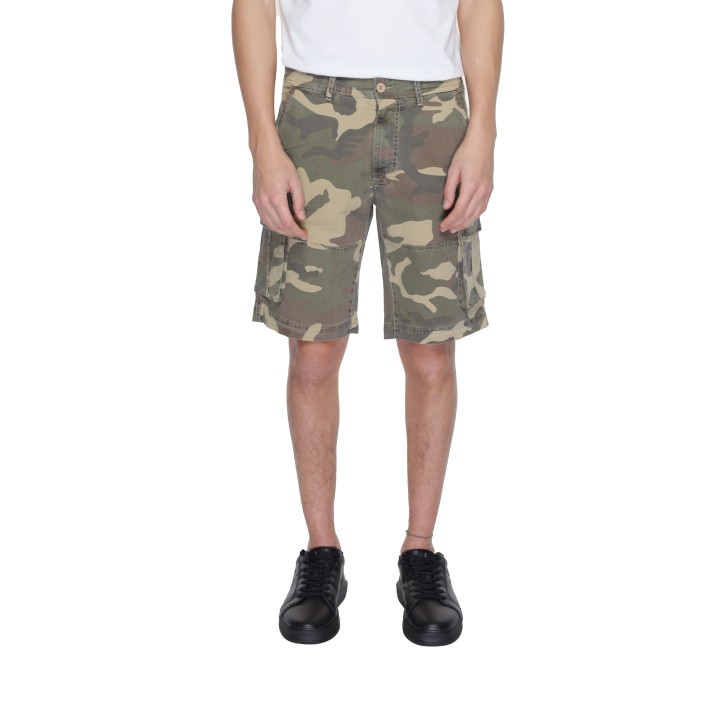 Bermuda de hombre U.S. Polo Assn. 67657 53588 en beige oscuro vista frontal
