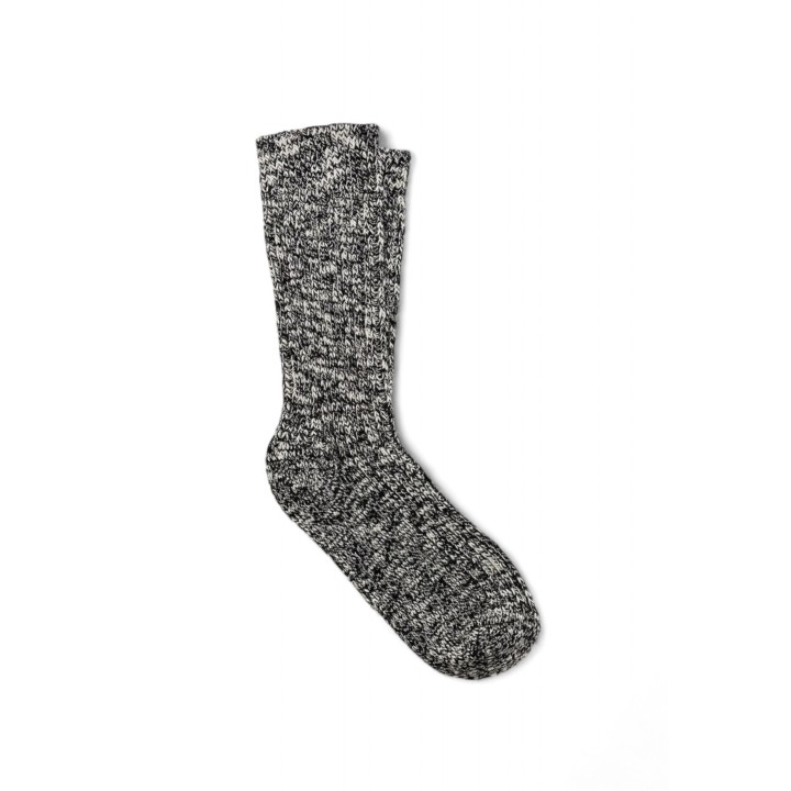 Calcetín de mujer Birkenstock Cotton Slub gris de algodón vista de tres cuartos