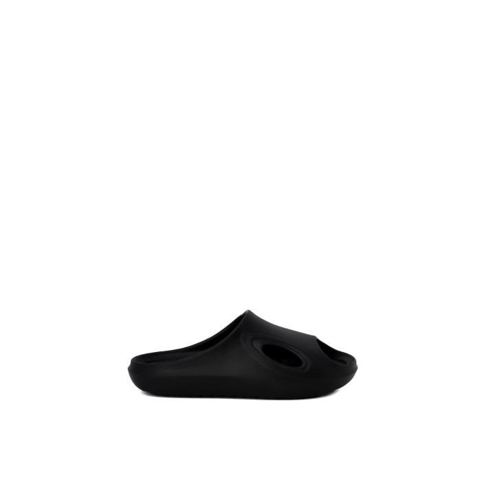 Chancla Antony Morato Grayson negra para hombre vista lateral