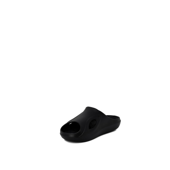Chancla Antony Morato Grayson negra para hombre vista de tres cuartos