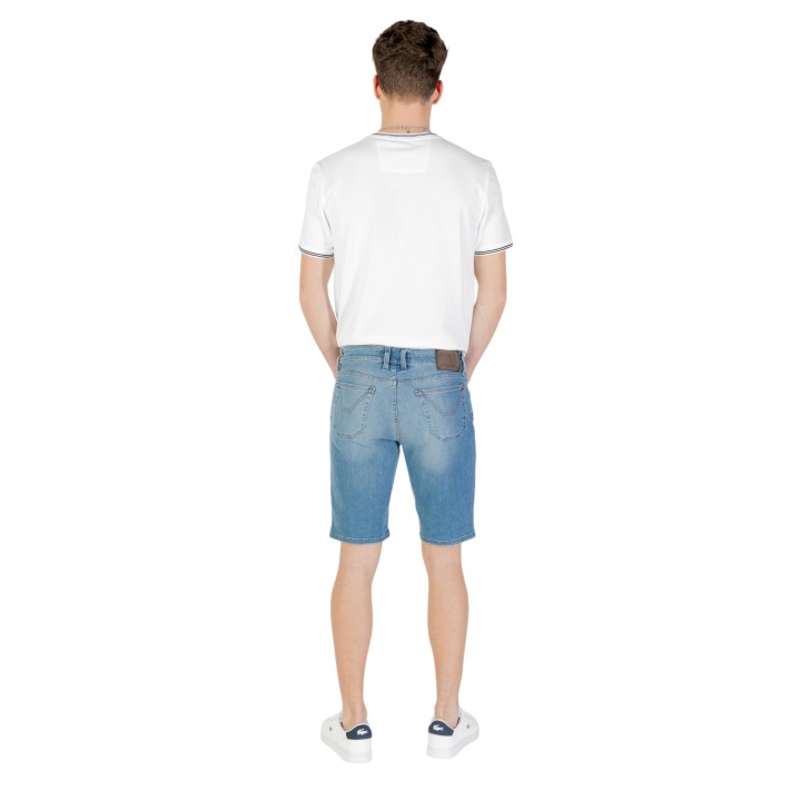 Pantalón corto Jeckerson de hombre en denim claro vista posterior