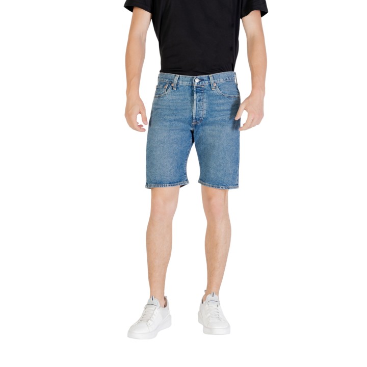 Levi's® 501 Original pantalón corto de hombre índigo en vista frontal