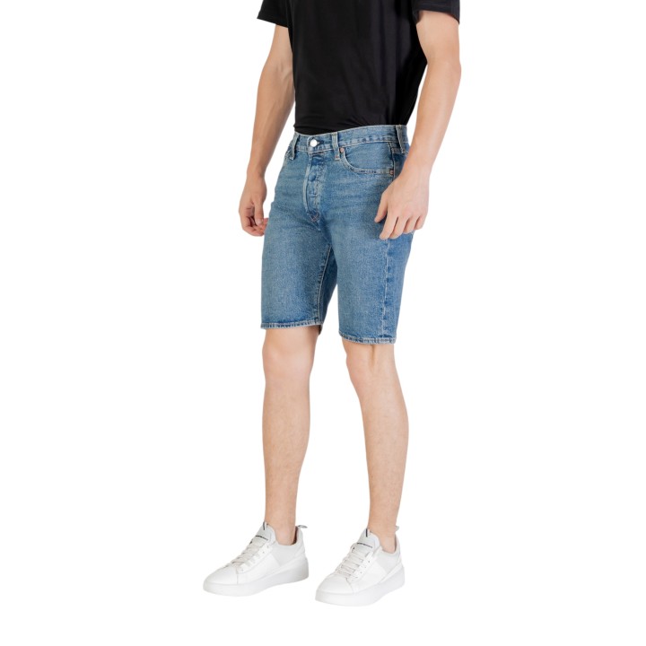 Levi's® 501 Original pantalón corto de hombre índigo en vista de tres cuartos