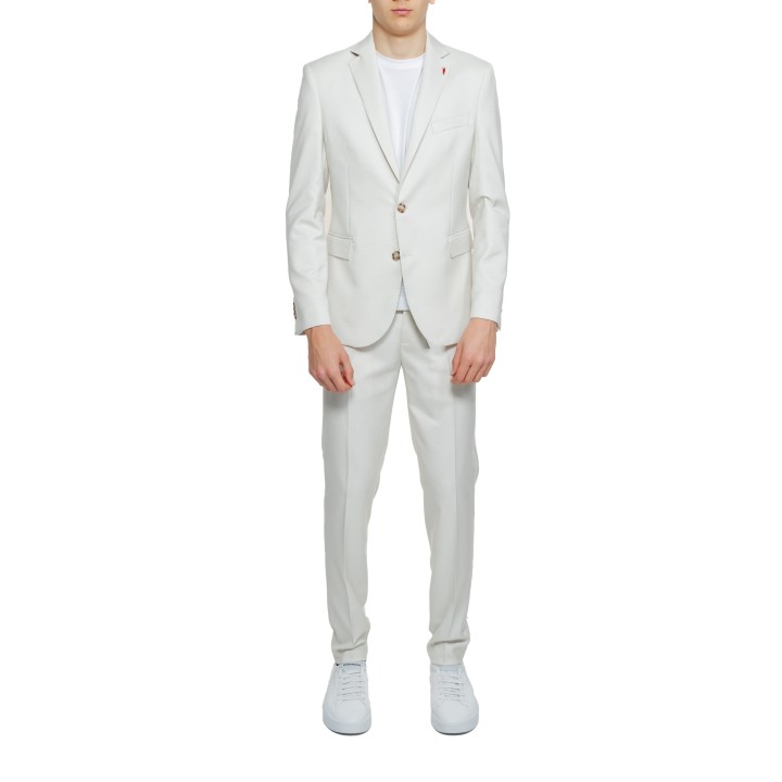 Mulish traje de hombre beige AB7200 Spalletti en vista frontal
