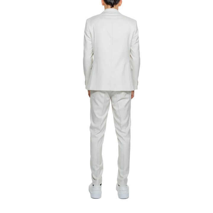Mulish traje de hombre beige AB7200 Spalletti en vista posterior