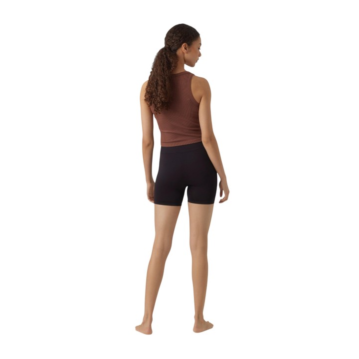 Vero Moda pantalón corto seamless de mujer negro vista posterior