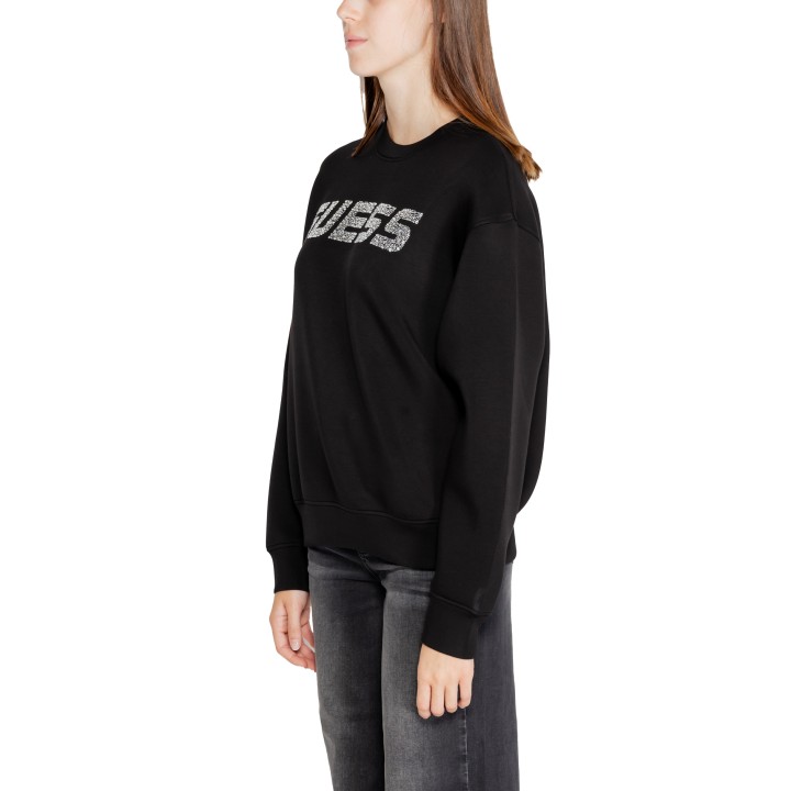Guess Active sudadera de mujer negra Cecilia CN V4BQ15 K7UW2 vista de tres cuartos