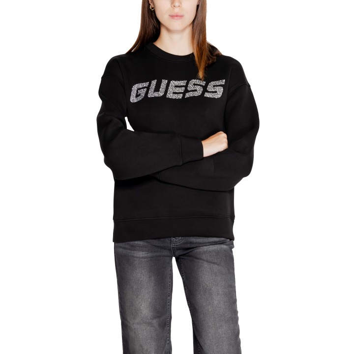 Guess Active sudadera de mujer negra Cecilia CN V4BQ15 K7UW2 vista frontal