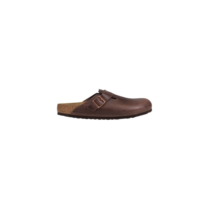 Birkenstock Boston 860133 sandalia de hombre marrón vista lateral