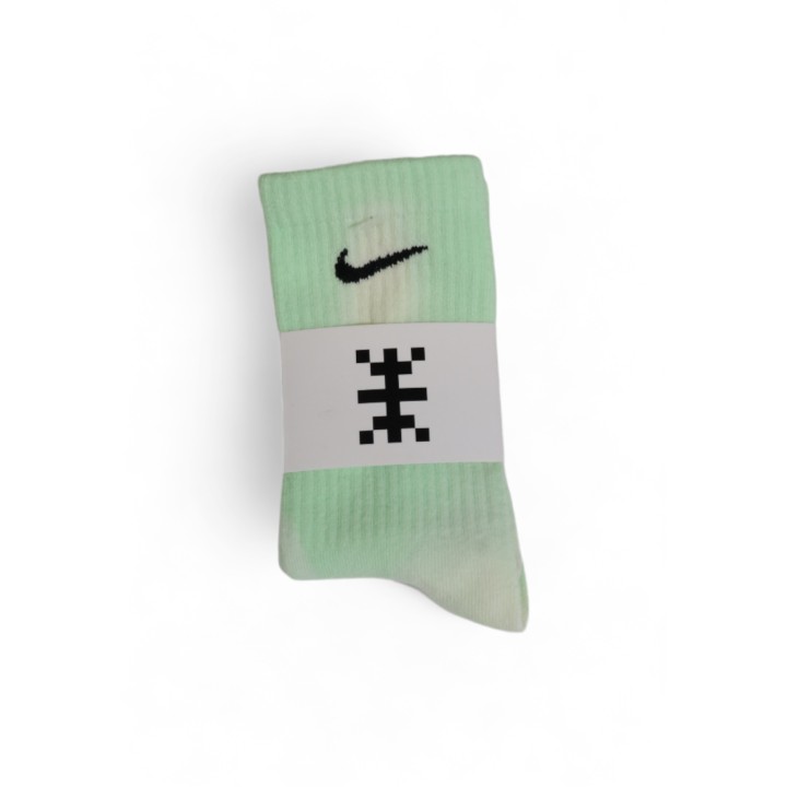 Nike calcetines para hombre verde flúor en paquete vista frontal