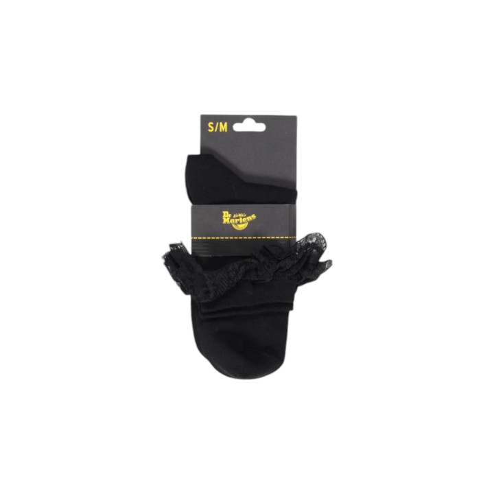 Calcetines de mujer Dr. Martens negros de algodón orgánico mezcla vista frontal AD097001