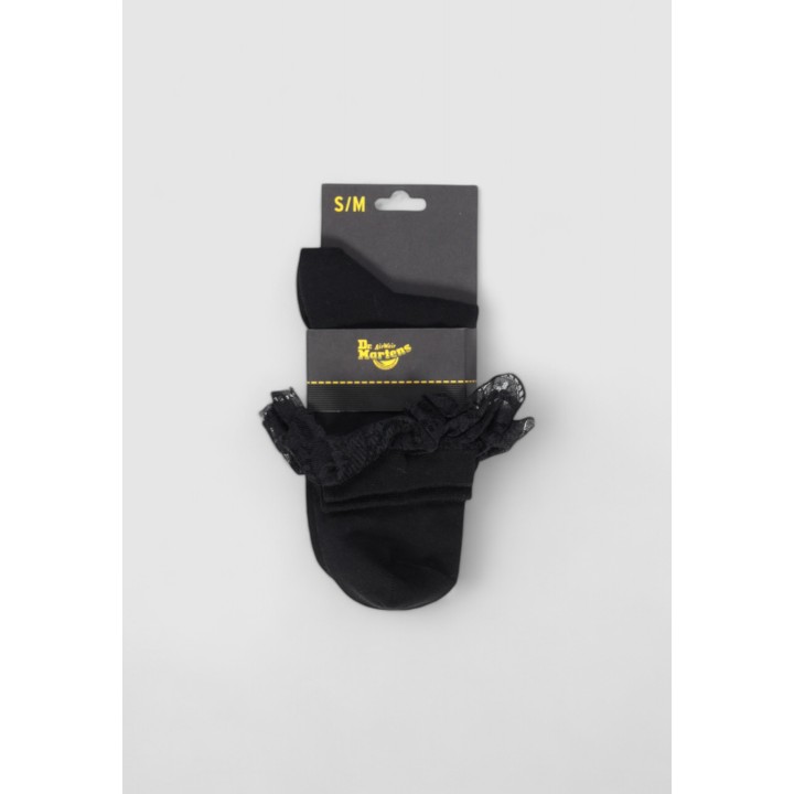 Calcetines de mujer Dr. Martens negros de algodón orgánico mezcla vista frontal AD097001