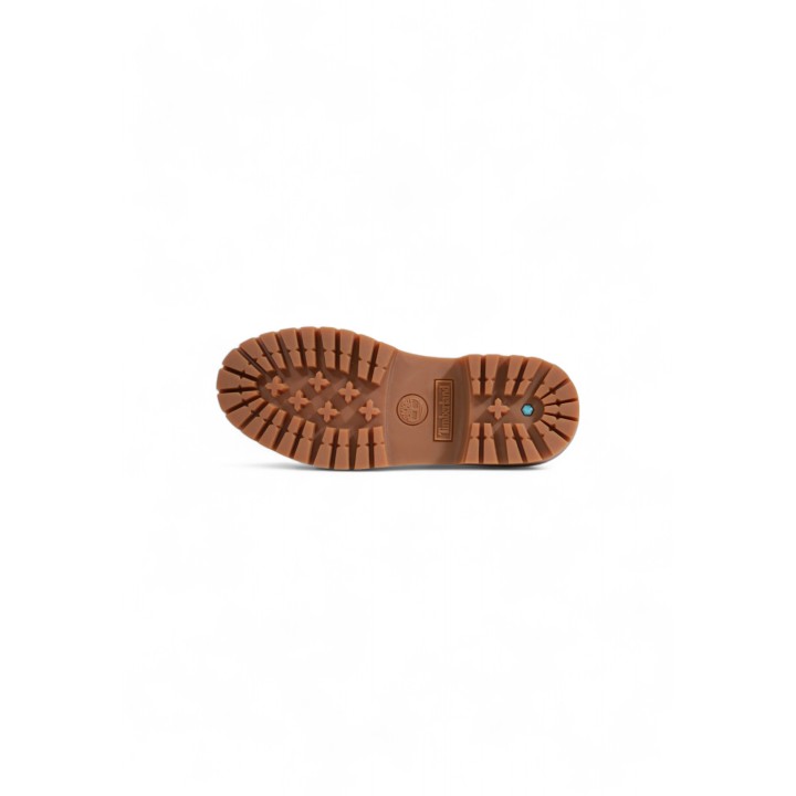 Detalle de la suela de Timberland Mid Lace Boot de mujer color cuero