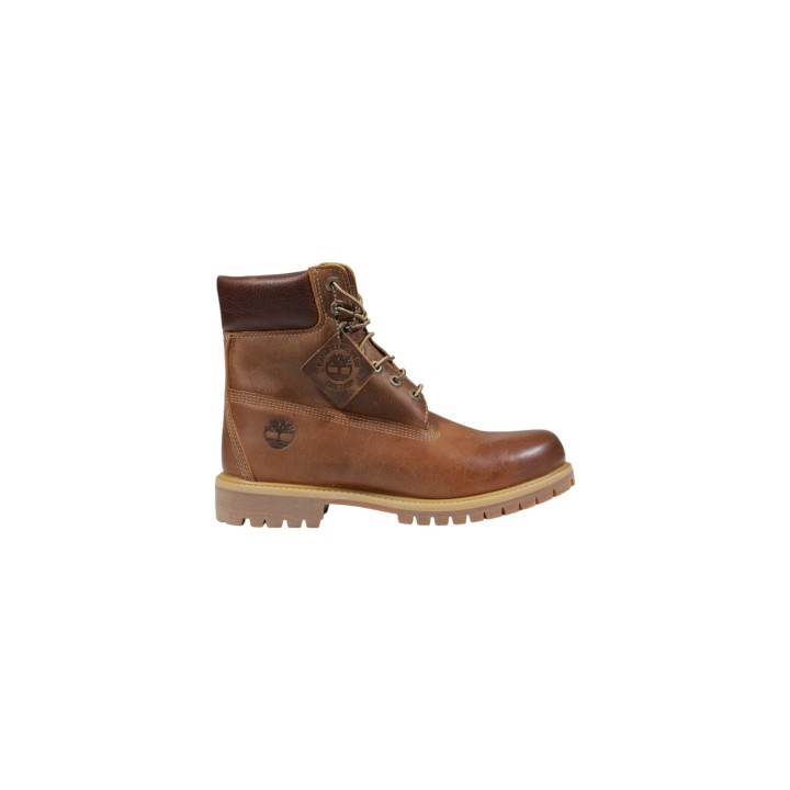 Timberland botín de hombre marrón 6 IN Lace Waterproof Boot vista lateral