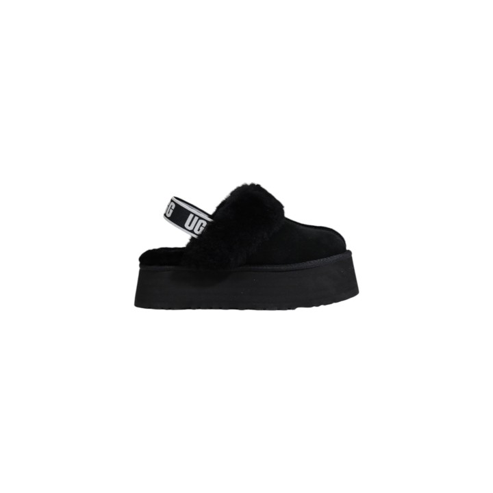 UGG W Funkette 1113474 zueco de mujer negro vista lateral