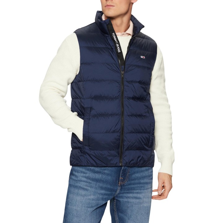Chaleco acolchado azul de hombre Tommy Hilfiger Jeans vista frontal