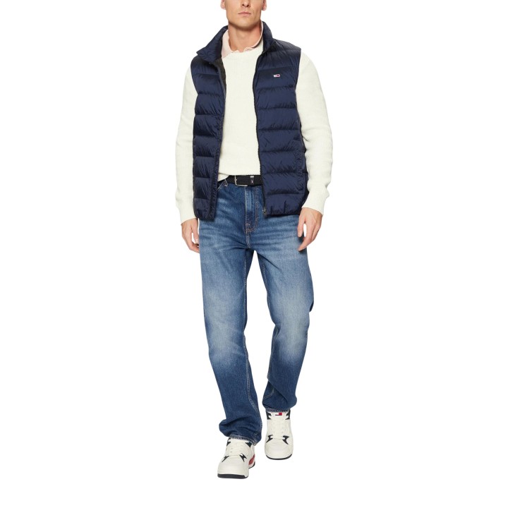 Chaleco azul acolchado de hombre Tommy Hilfiger Jeans vista frontal completa